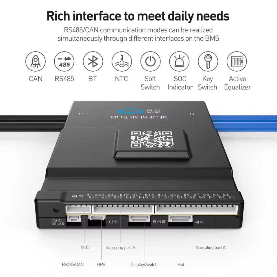 JK BMS Balanceamento Ativo 150 - Smart Bms 72V 20S 150A Bluetooth avaliação e preço