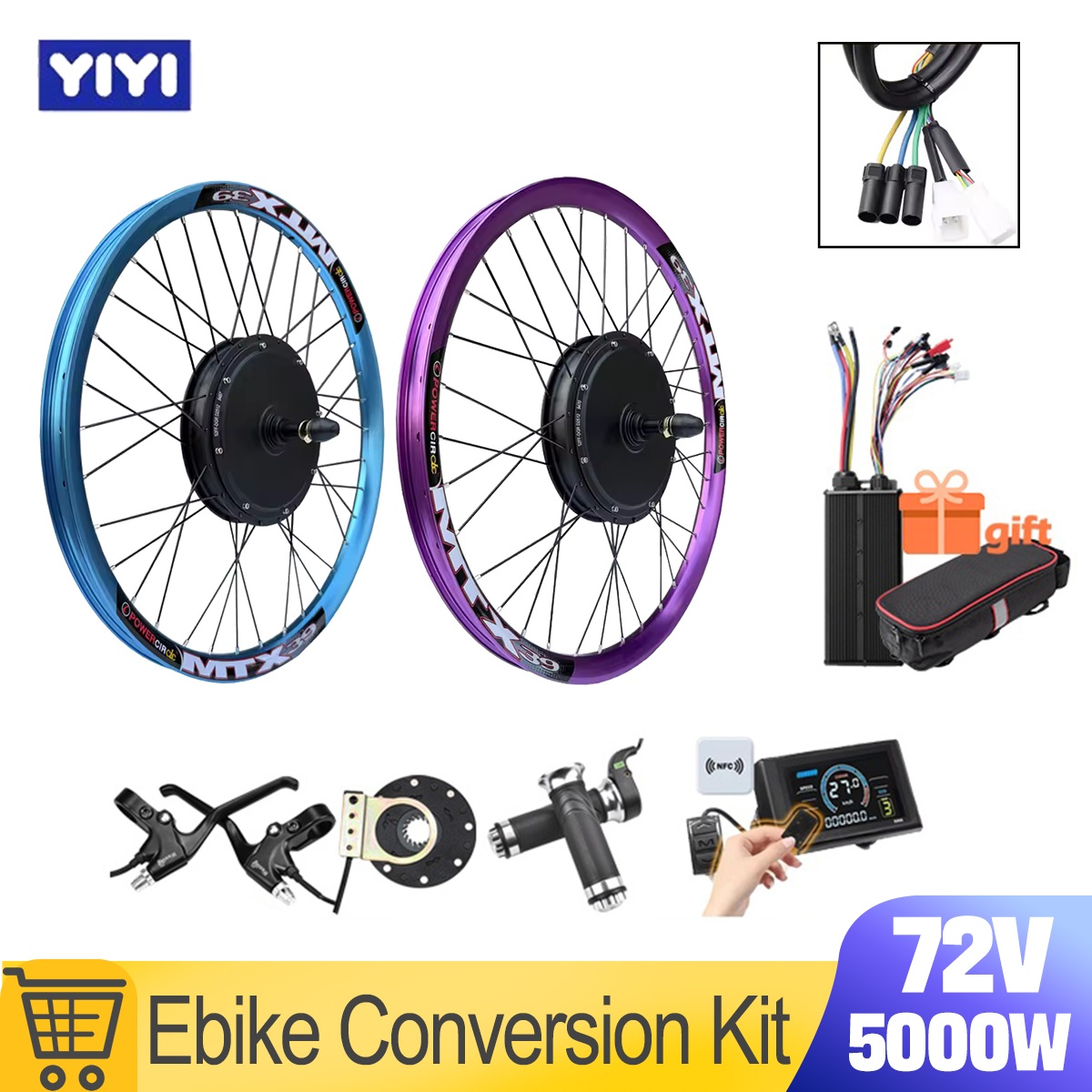 Novo Kit de Conversão para E-B - Ebike Conversion Kit 72V 3000W avaliação e preço